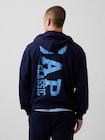リラックスフィット GAPロゴ フレンチテリー ジップアップパーカー-2