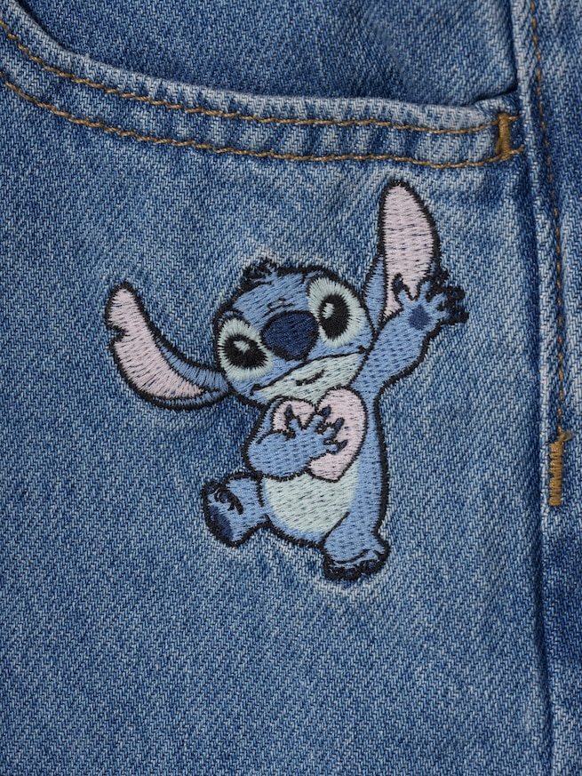 GapKids &times; ディズニー リロ・アンド・スティッチ ハイライズ ワイドデニム-2