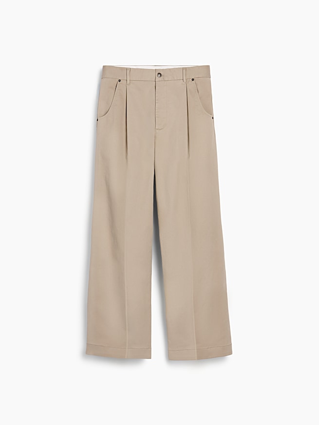 Gap &times; Malbon プリーツ バギー カーキパンツ-8