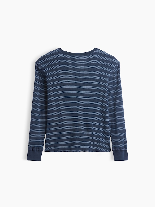 ワッフルニット クルーネックTシャツ (キッズ)-1