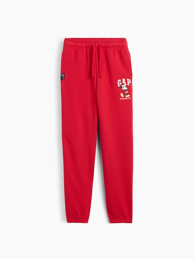 GapKids &times; ディズニー ミッキーマウス リラックスフィット GAPロゴ ジョガーパンツ-0