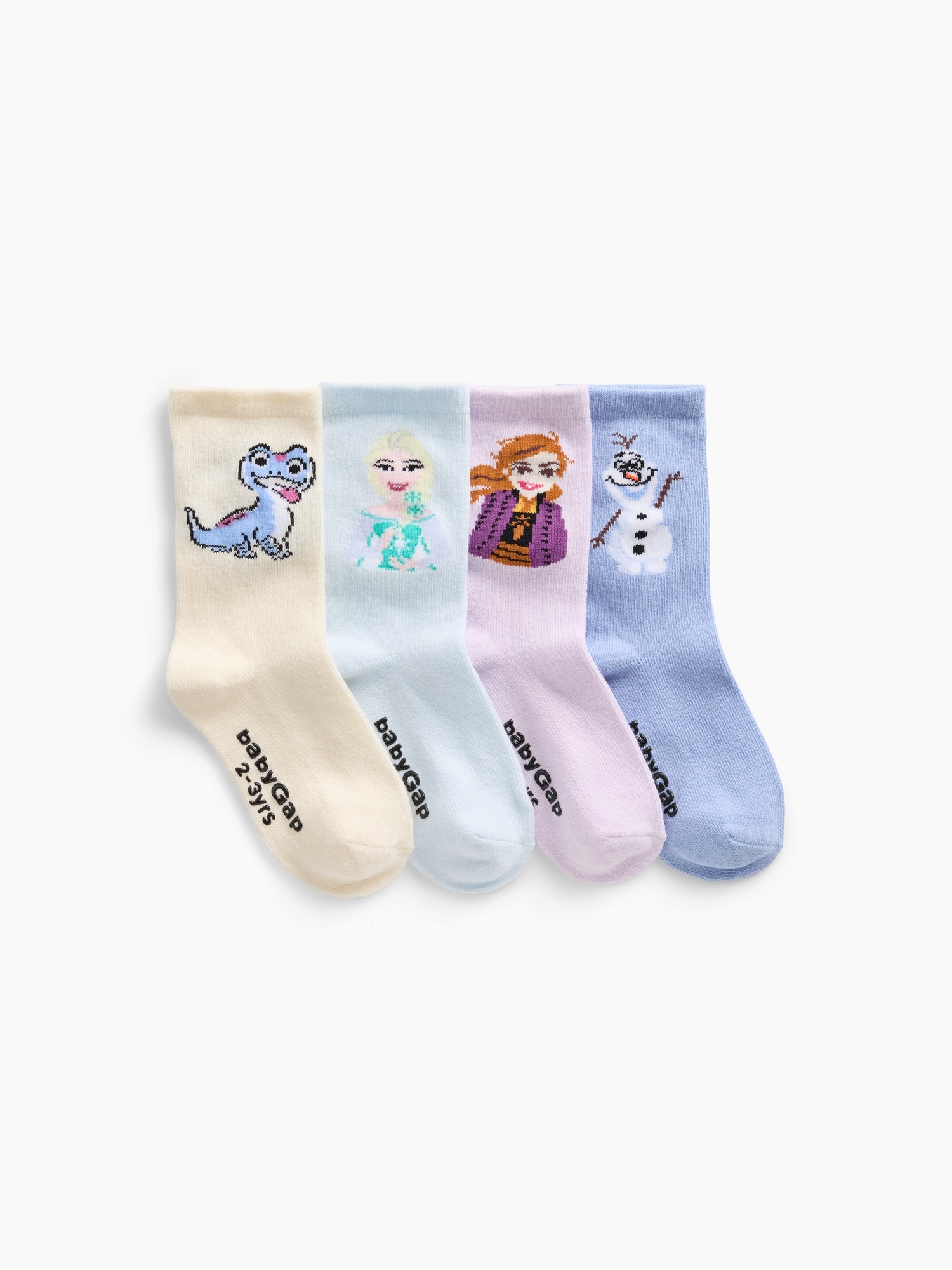 babyGap &times; ディズニー アナと雪の女王 クルーソックス 4足セット-0