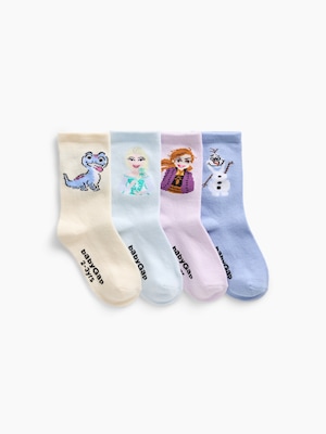 babyGap &times; ディズニー アナと雪の女王 クルーソックス 4足セット