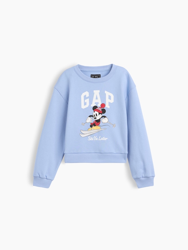 GapKids &times; ディズニー リラックスフィット ウェッジ GAPロゴ スウェットシャツ-0