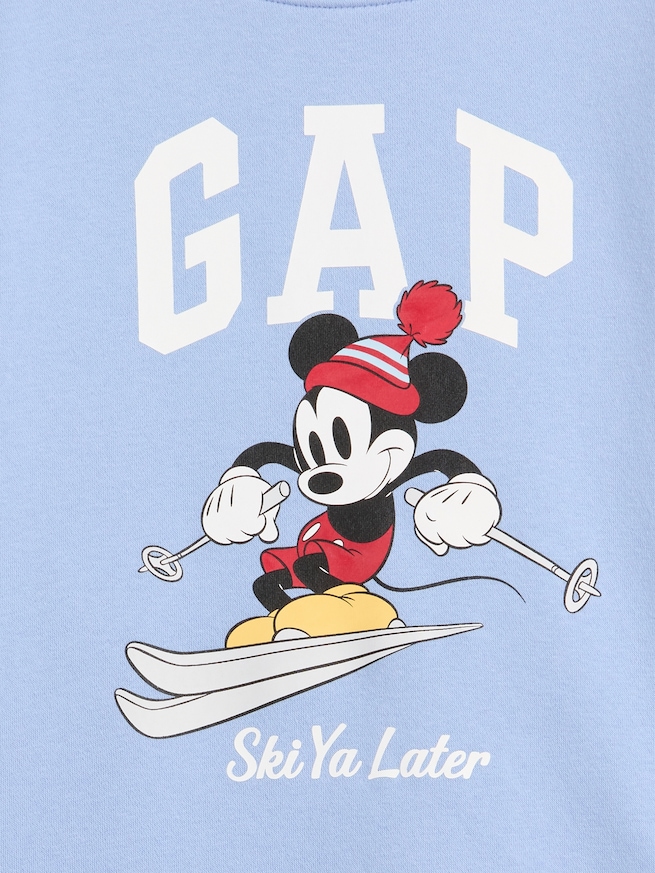 GapKids &times; ディズニー リラックスフィット ウェッジ GAPロゴ スウェットシャツ-2