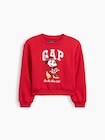 GapKids &times; ディズニー リラックスフィット ウェッジ GAPロゴ スウェットシャツ-0