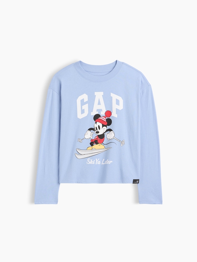 GapKids x ディズニー オーバーサイズ GAPロゴ Tシャツ-0