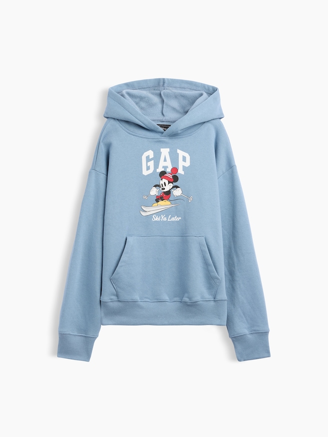 GapKids &times; ディズニー ミッキーマウス リラックスフィット GAPロゴパーカー-0