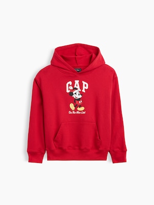 GapKids &times; ディズニー ミッキーマウス リラックスフィット GAPロゴパーカー