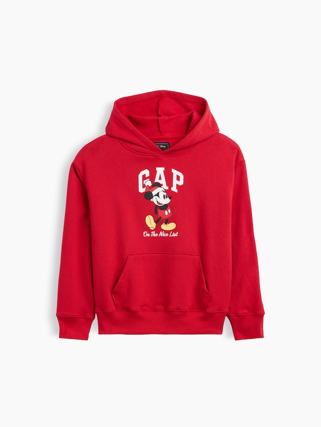 GapKids &times; ディズニー ミッキーマウス リラックスフィット GAPロゴパーカー-0