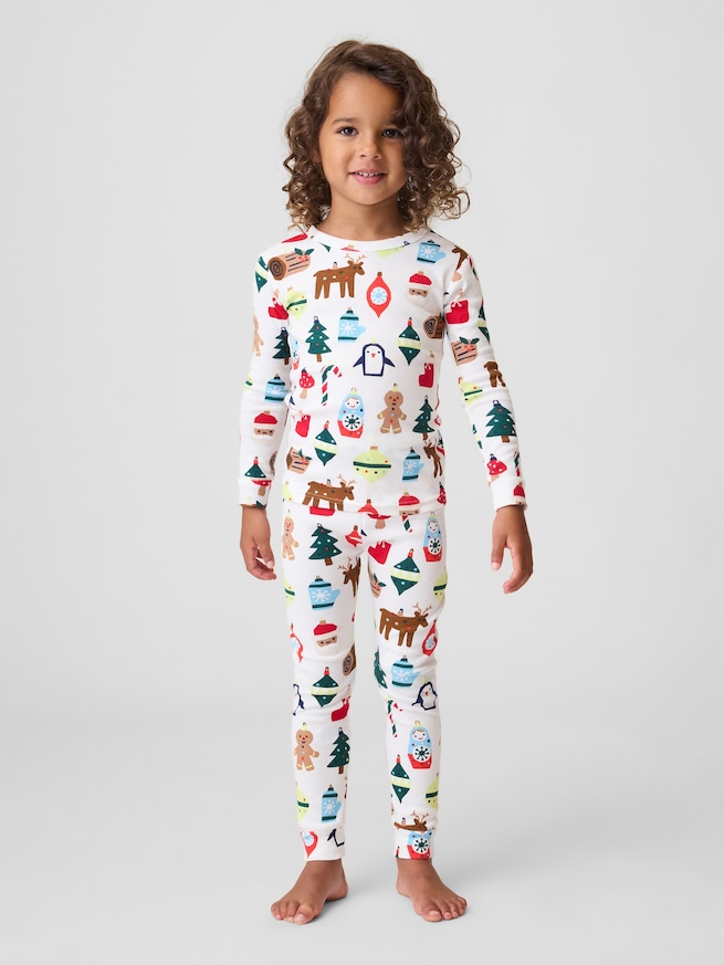 Kids & babyGap クリスマスプリント パジャマセット-0