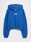 リラックス ミニGAPロゴ クロップドパーカー-3