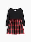 babyGap リブ プレイド ワンピース-0
