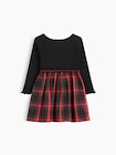 babyGap リブ プレイド ワンピース-1