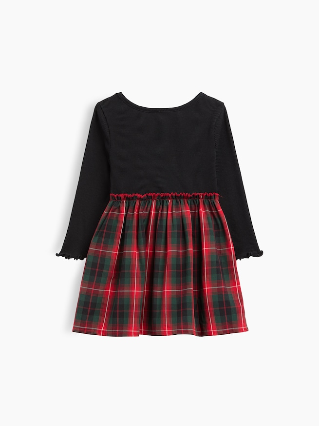 babyGap リブ プレイド ワンピース-1