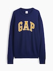 リラックスフィット GAPロゴ インターシャセーター-3