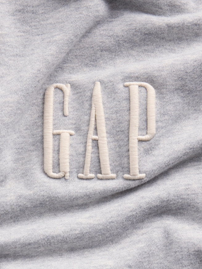 ヴィンテージソフト オーバーサイズ ハーフジップ GAPロゴパーカー-3