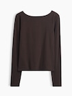 クロースニット ジャージー スクープバックTシャツ-5