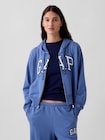 オーバーサイズ GAPロゴ フレンチテリー ジップアップパーカー-4