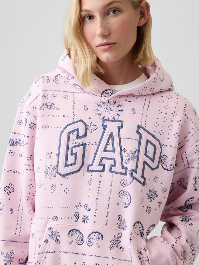 リラックスフィット GAPロゴパーカー-4