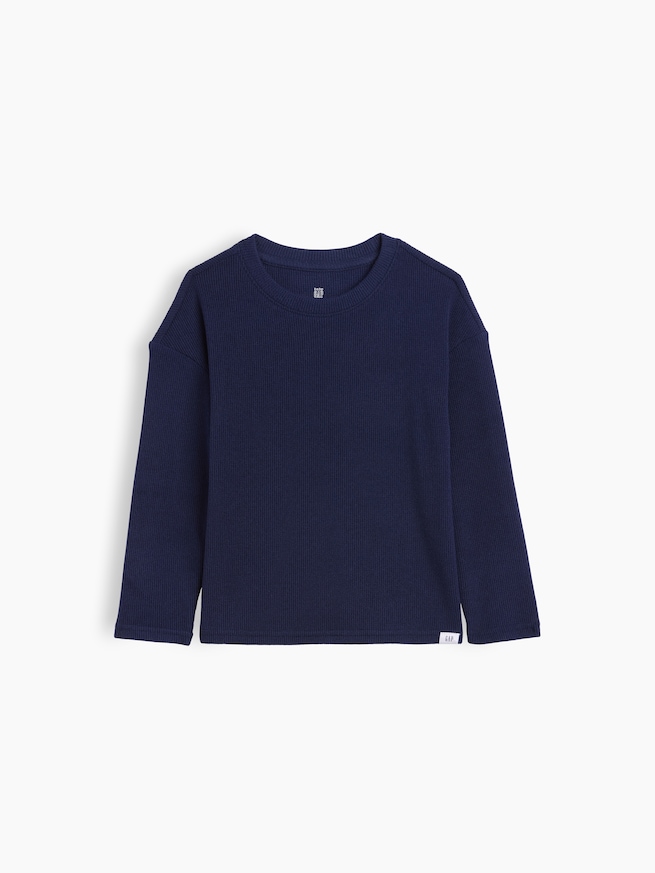 babyGap あったかワッフルニット Tシャツ-0