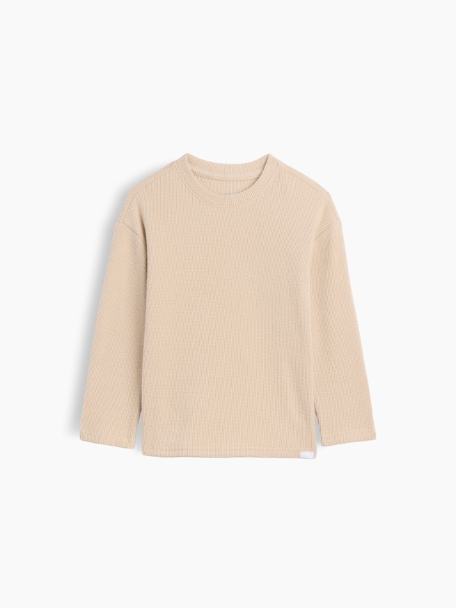 babyGap あったかワッフルニット Tシャツ-0