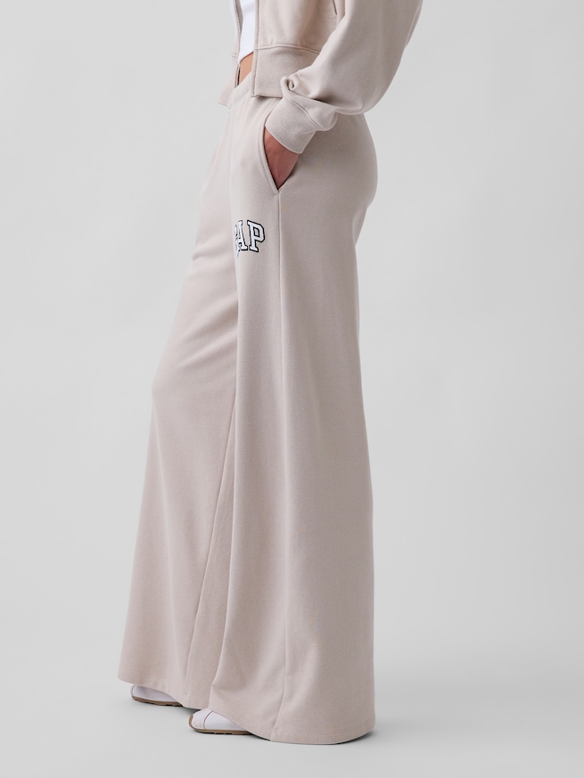 GAPロゴ フレンチテリー ワイドパンツ-2