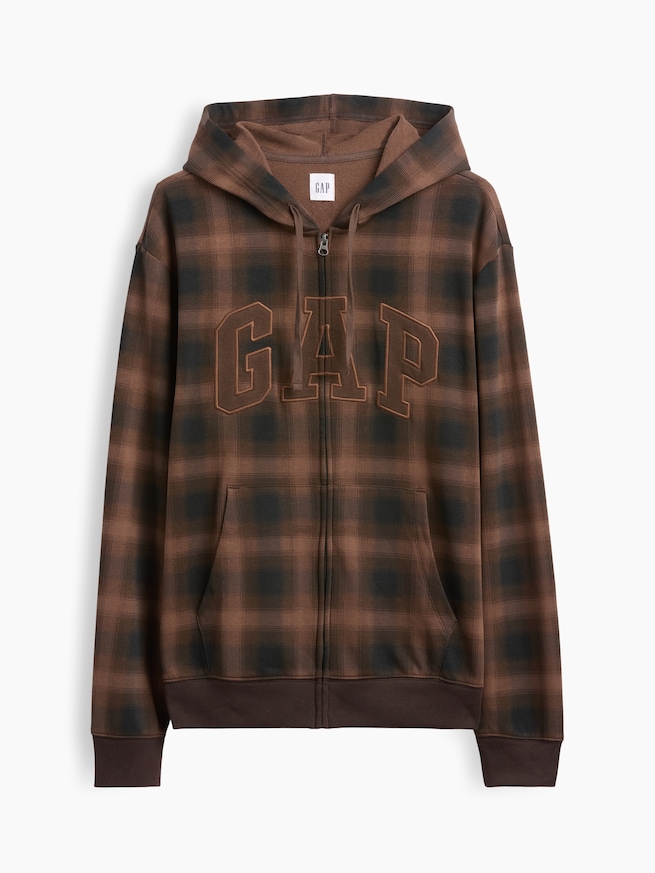リラックスフィット GAPロゴ フレンチテリー ジップアップパーカー-3