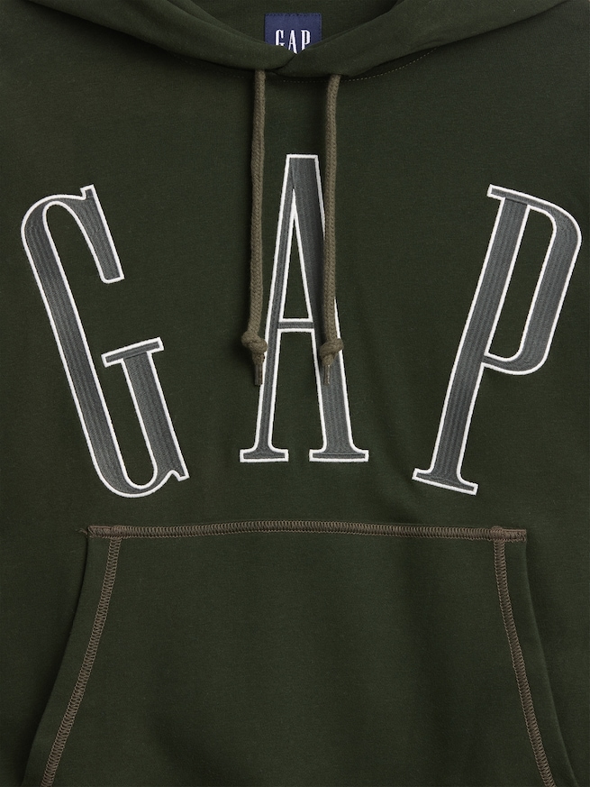 ヴィンテージソフト フレンチテリー オーバーサイズ GAPロゴパーカー-3
