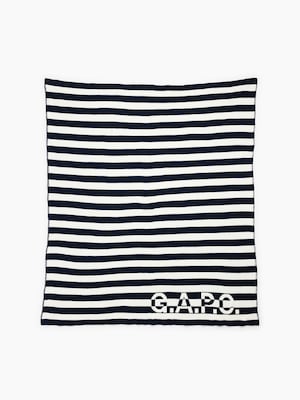 Gap &times; A.P.C. ロゴ ストライプブランケット