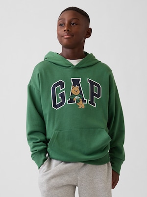 リラックスフィット GAPロゴ フレンチテリー パーカー (キッズ)