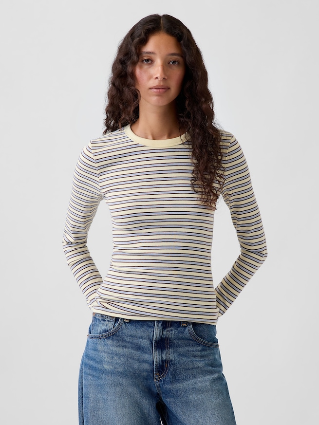 モダン クルーネックTシャツ-0