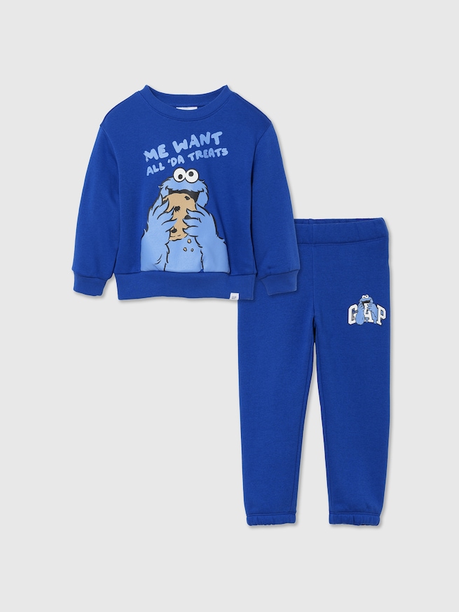 babyGap セサミストリート 2ピース スウェットセットアップ-0