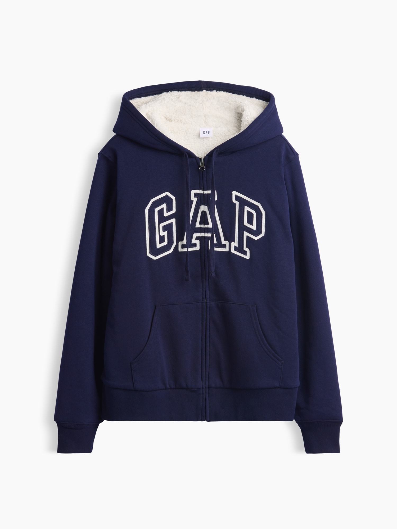 Gap公式オンラインストア | リラックスフィット GAPロゴ 裏ボア ジップ