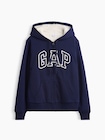 リラックスフィット GAPロゴ 裏ボア ジップアップパーカー-4