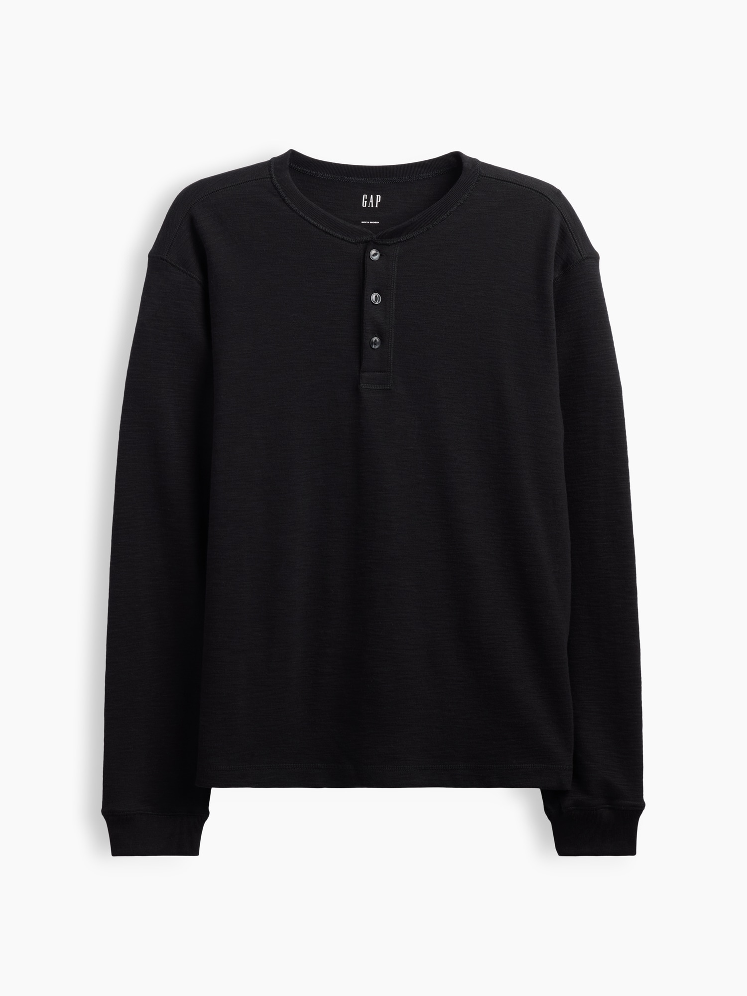 Gap公式オンラインストア | リラックスフィット ヘンリーネックTシャツ