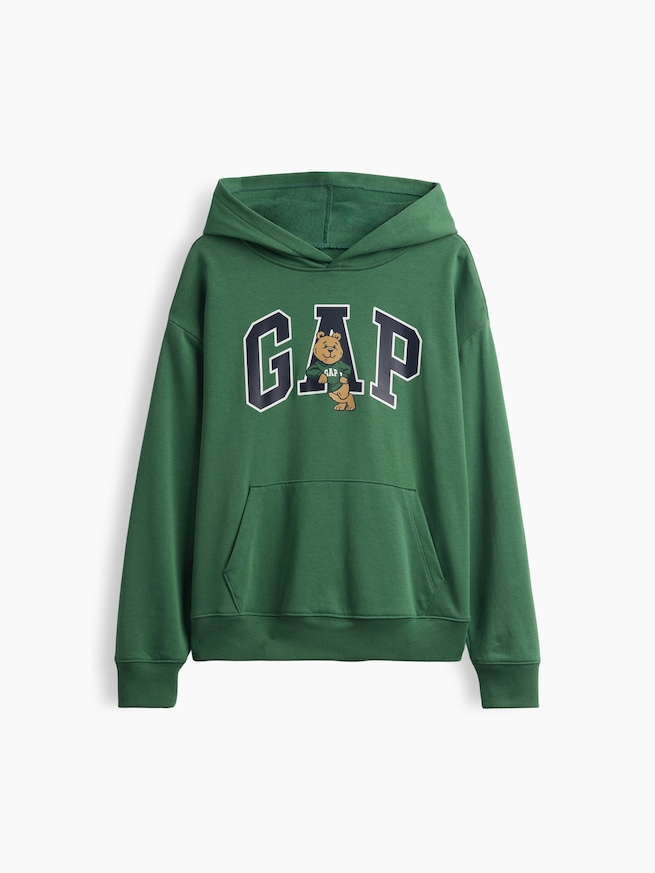 リラックスフィット GAPロゴ フレンチテリー パーカー (キッズ)-1