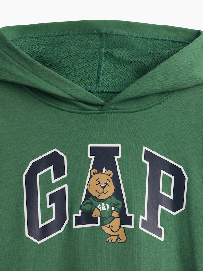 リラックスフィット GAPロゴ フレンチテリー パーカー (キッズ)-4