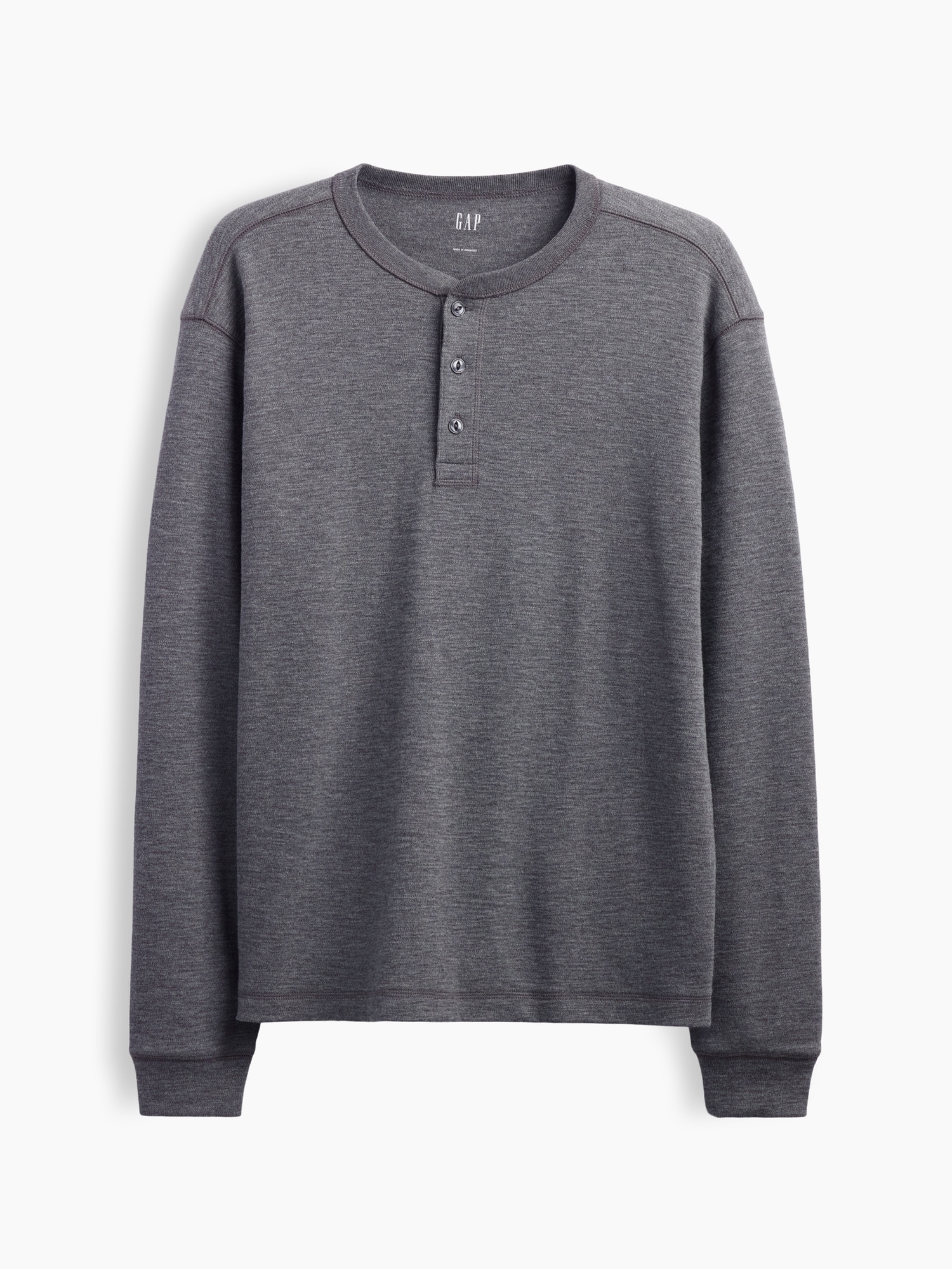 Gap公式オンラインストア | リラックスフィット ヘンリーネックTシャツ