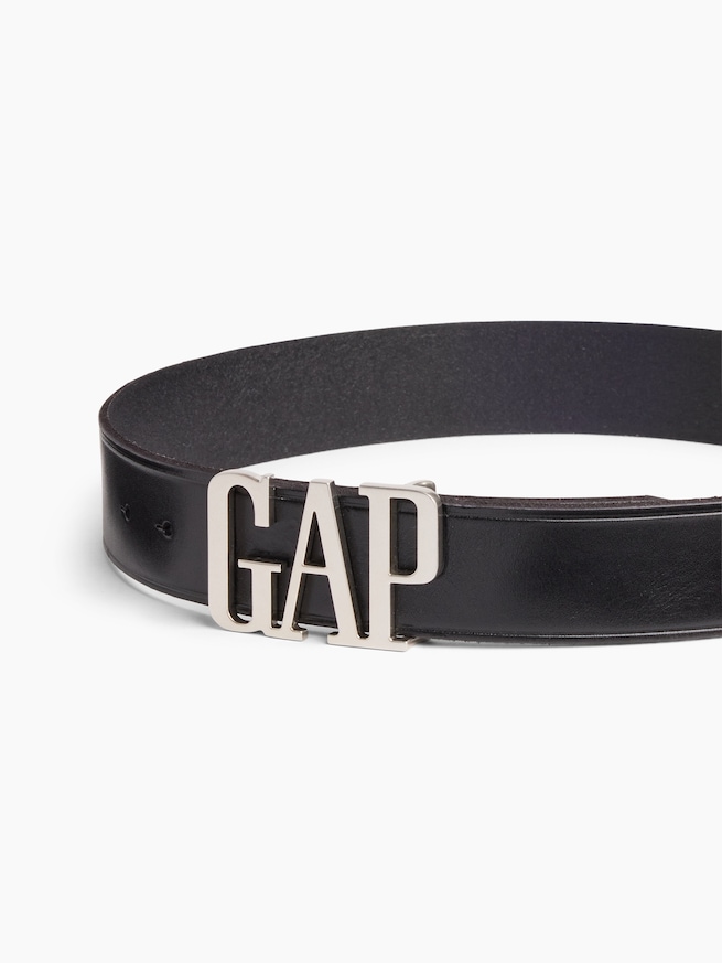 レザー100% GAPロゴベルト-1