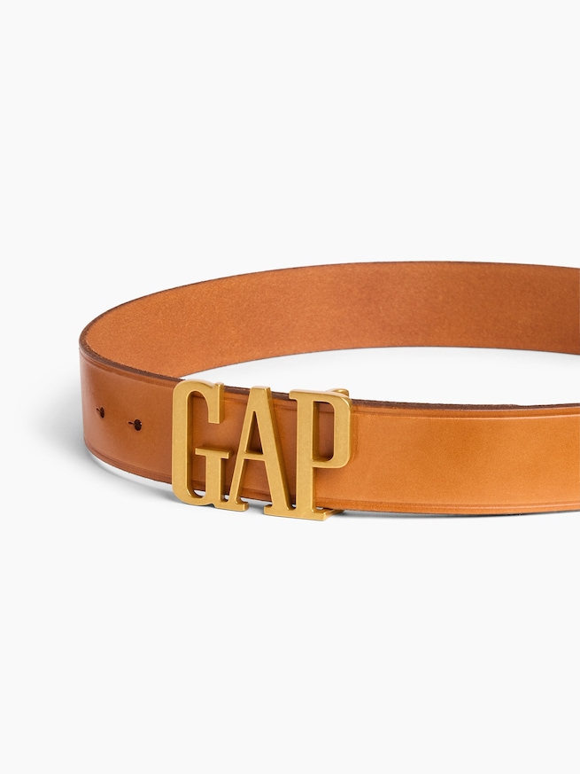 レザー100% GAPロゴベルト-1