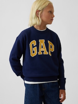 リラックスフィット GAPロゴ インターシャセーター (キッズ)