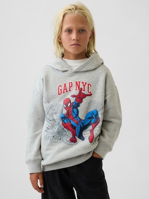 GapKids マーベル スパイダーマン リラックスフィット GAPロゴパーカー