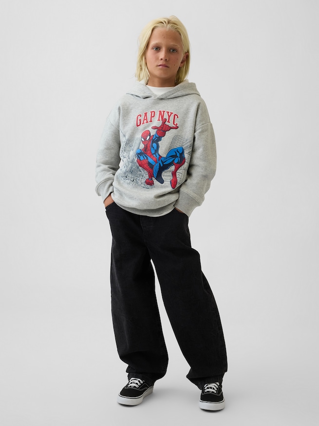 GapKids マーベル スパイダーマン リラックスフィット GAPロゴパーカー-3