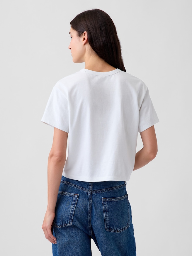 MOMIJI JAPAN GAPロゴ クロップドTシャツ-2
