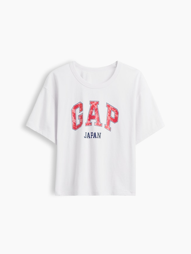 MOMIJI JAPAN GAPロゴ クロップドTシャツ-4