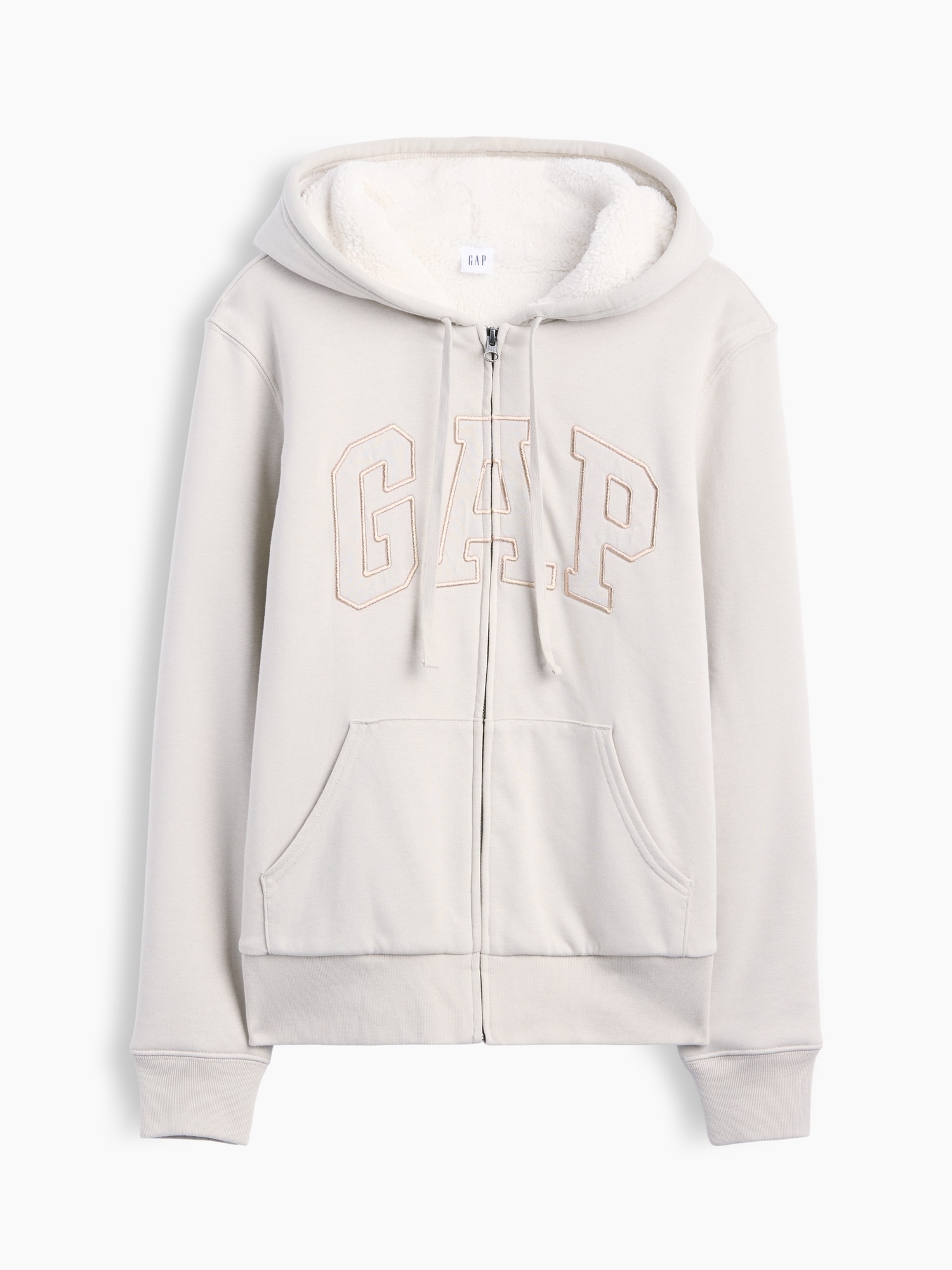 Gap公式オンラインストア | リラックスフィット GAPロゴ 裏ボア ジップ