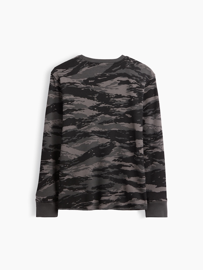 ワッフルニット クルーネックTシャツ (キッズ)-1
