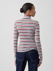 ストレッチ ジャージー モックネックTシャツ-1
