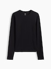 ワッフルニット クルーネックTシャツ-3